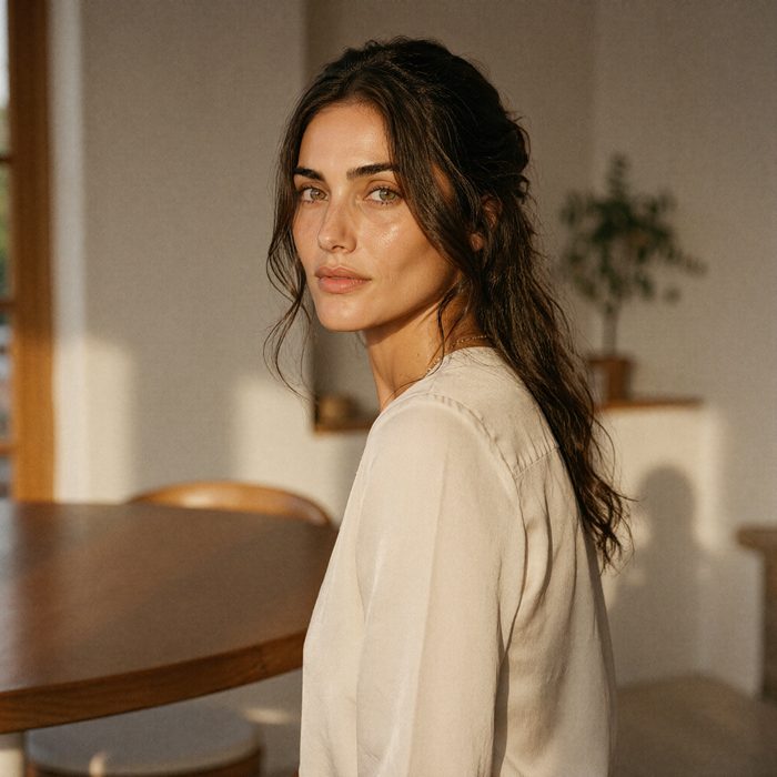 Warm editorial portrait